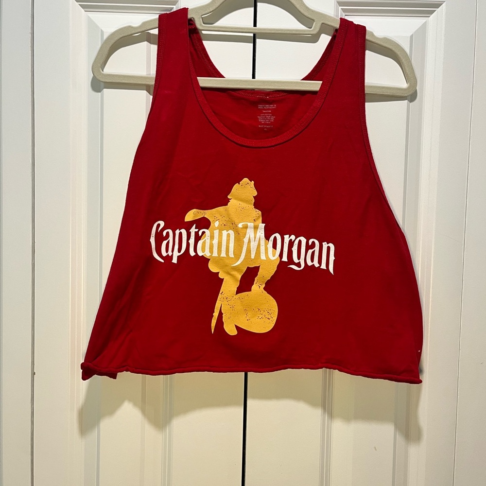 Captain Morgan Red Crop Top
